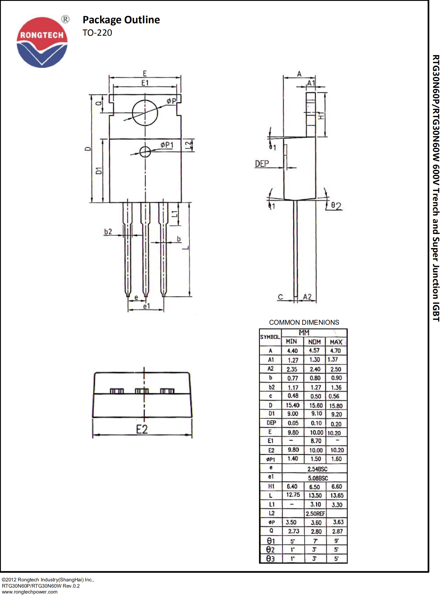 RTG30N60W-rongtechsemi