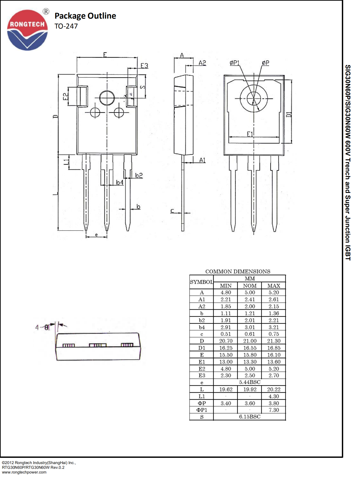 RTG30N60W-rongtechsemi