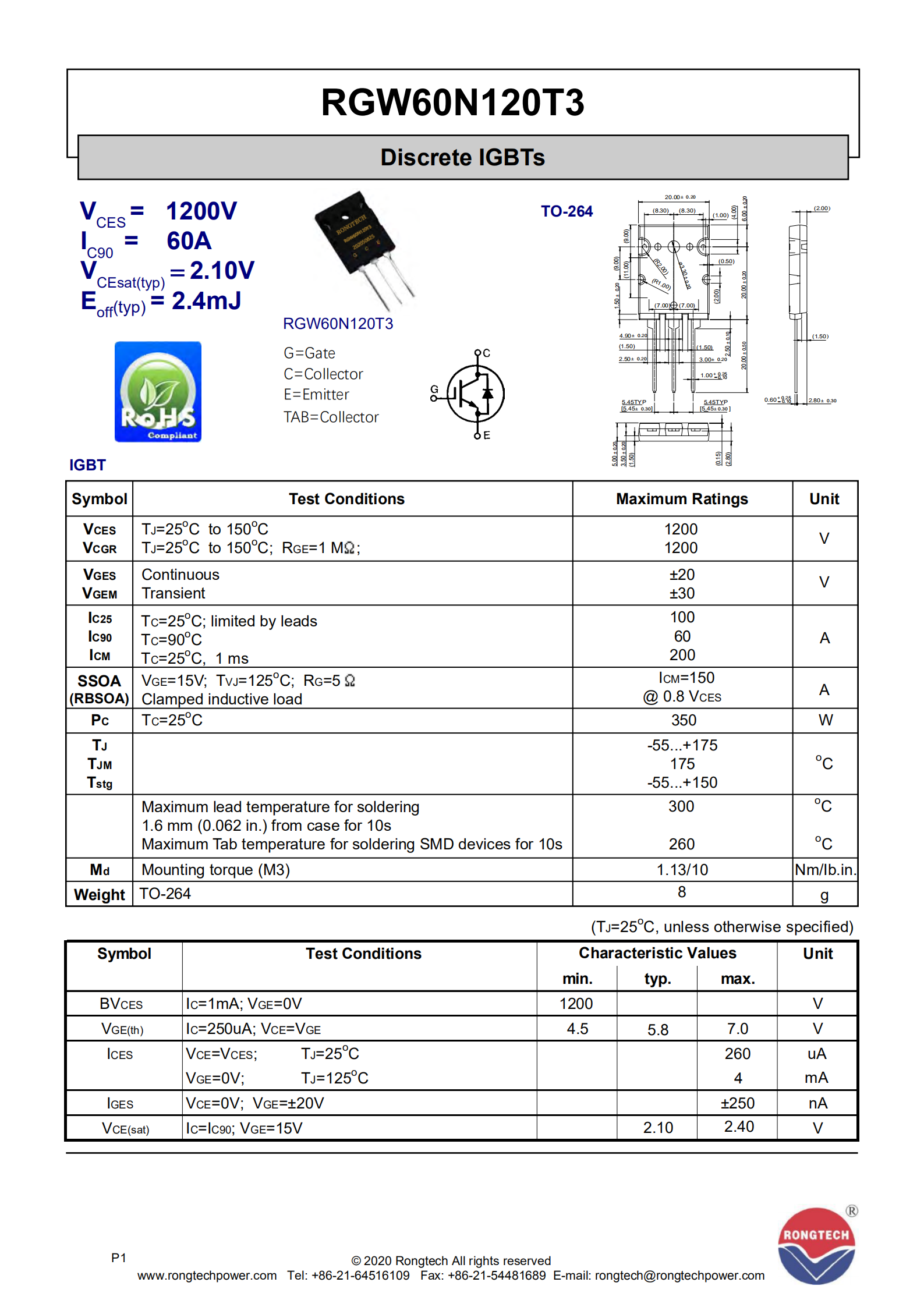 RGW60N120T3-rongtechsemi